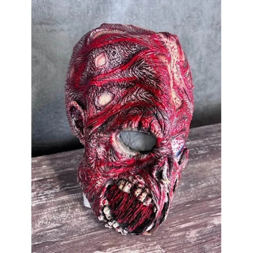 Vintage 2000 Mask Illusion Halloween‎ Undead Latex Mask Excellent Condition